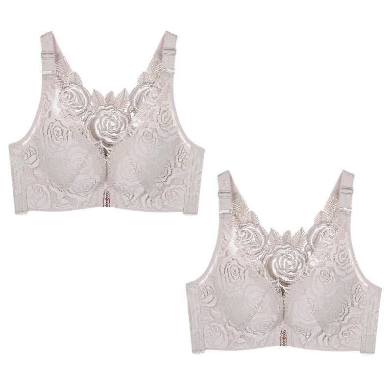 2 x Front-Verschluss Push-Up BH